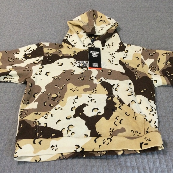 We Are Little Giants Creative Disruptors Choc Chip Camo Boy’s Hoodie Size 9/10 - Picture 1 of 10